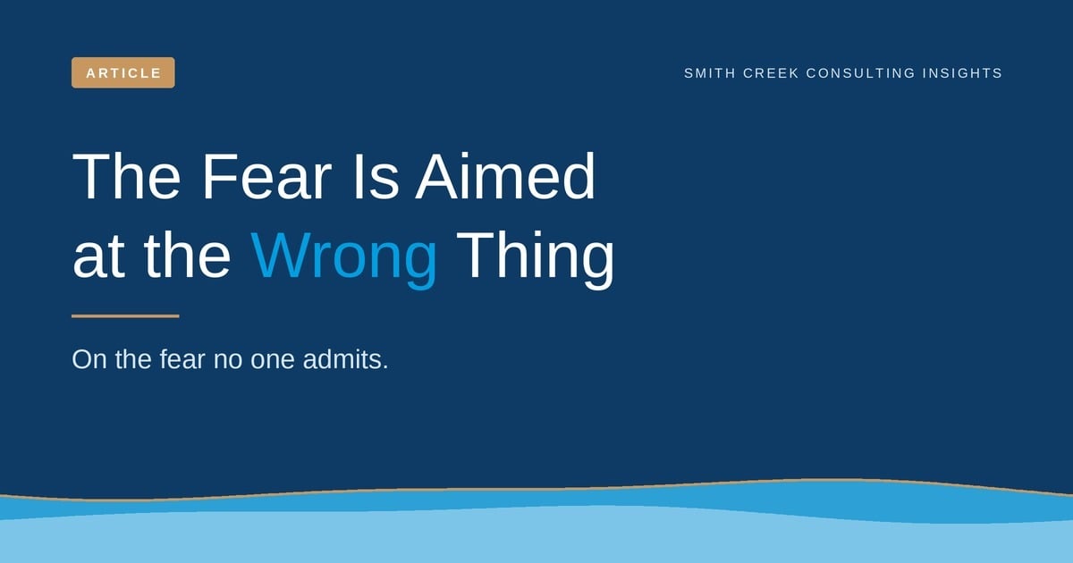 Cover image for the article The Fear Is Aimed at the Wrong Thing by Lisa Rector
